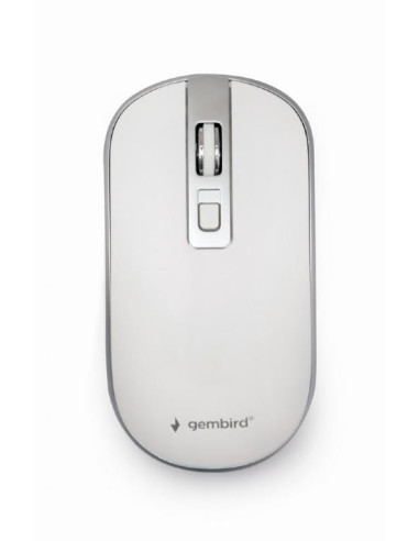 MOUSE USB OPTICAL WRL WHITE/SILVER MUSW-4B-06-WS GEMBIRD