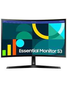 LCD Monitor, SAMSUNG, LS24D366GAUXEN, 24", Business/Curved, Panel VA, 1920x1080, 16:9, 100Hz, 4 ms, Tilt, Colour Black, LS24D36