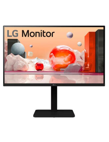 LCD Monitor, LG, 27", Panel IPS, 1920x1080, 16:9, 100Hz, Matte, Speakers, Swivel, Pivot, Height adjustable, Tilt, Colour Black,