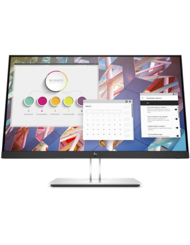 LCD Monitor, HP, E24 G4, 23.8", Business, Panel IPS, 1920x1080, 16:9, Matte, 5 ms, Swivel, Pivot, Height adjustable, Tilt, 9VF9