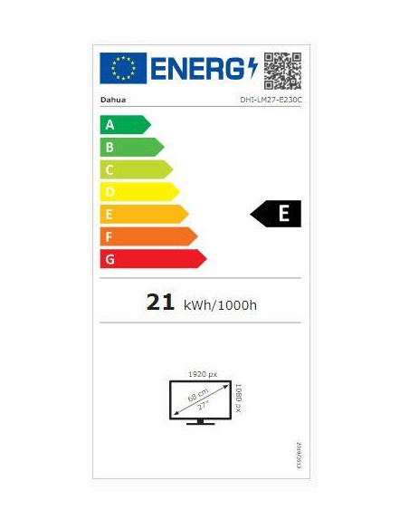 LCD Monitor, DAHUA, LM27-E230C, 27", Gaming/Curved, Panel VA, 1920x1080, 16:9, 165Hz, 1 ms, Tilt, DHI-LM27-E230C