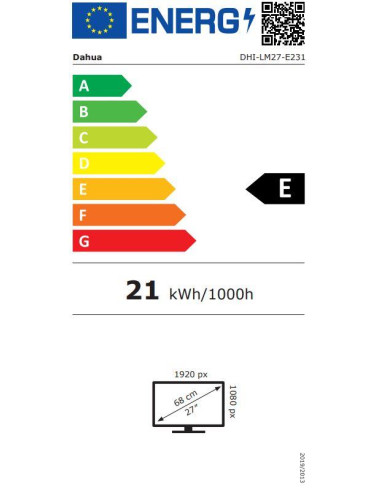 LCD Monitor, DAHUA, LM27-E231, 27", Gaming, Panel IPS, 1920x1080, 16:9, 165Hz, 1 ms, Tilt, DHI-LM27-E231