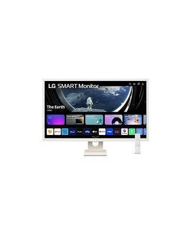 LCD Monitor, LG, 32SR50F-W, 31.5", Smart, Panel IPS, 1920x1080, 16:9, 8 ms, Speakers, Tilt, Colour White, 32SR50F-W