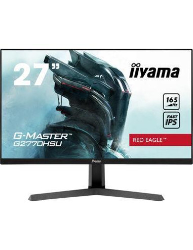 LCD Monitor, IIYAMA, G2770HSU-B1, 27", Gaming, Panel IPS, 1920x1080, 16:9, Matte, 0.8 ms, Speakers, Tilt, Colour Black, G2770HS