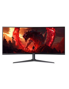 LCD Monitor, ACER, UM.CX0EE.H01, 34", Gaming/Curved/21 : 9, Panel VA, 3440x1440, 21:9, 100Hz, Matte, 1 ms, Height adjustable, T