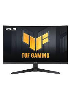 LCD Monitor, ASUS, TUF Gaming VG27VQM1B, 27", Gaming/Curved, Panel VA, 1920x1080, 16:9, 280Hz, 1 ms, Speakers, Height adjustabl