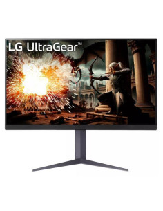 LCD Monitor, LG, 32GS75Q-B, 32", Gaming, Panel IPS, 2560x1440, 16:9, 180Hz, 1 ms, Swivel, Pivot, Height adjustable, Tilt, Colou