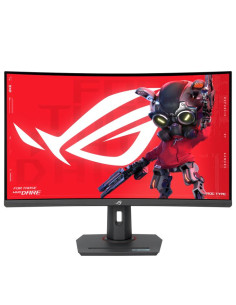 LCD Monitor, ASUS, ROG Strix XG32WCS, 31.5", Gaming/Curved, Panel VA, 2560x1440, 16:9, 180Hz, 1 ms, Swivel, Height adjustable, 