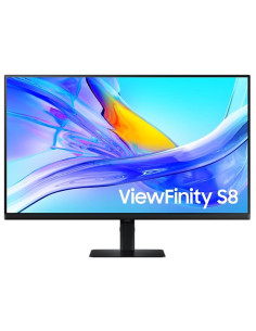 LCD Monitor, SAMSUNG, 32", 4K, Panel VA, 3840x2160, 16:9, 60Hz, 5 ms, Swivel, Pivot, Height adjustable, Tilt, Colour Black, LS3