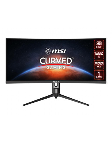 LCD Monitor, MSI, Optix MAG301CR2, 29.5", Gaming/Curved/21 : 9, Panel VA, 2560x1080, 21:9, 200Hz, Matte, 1 ms, Swivel, Pivot, H