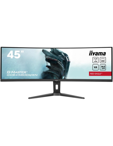 LCD Monitor, IIYAMA, GCB4580DQSN-B1, 45", Curved, Panel VA, 5120x1440, 32:9, 165Hz, Matte, 0.8 ms, Speakers, Height adjustable,