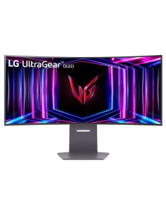 Monitor, LG, 34GS95QE-B, 34", Gaming/Curved, Panel OLED, 3440x1440, 21:9, 240Hz, Matte, 0.03 ms, Swivel, Height adjustable, Til