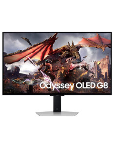 Monitor, SAMSUNG, 32", Gaming/Smart/4K, Panel OLED, 3840x2160, 16:9, 0.03 ms, Speakers, Swivel, Pivot, Height adjustable, Tilt,