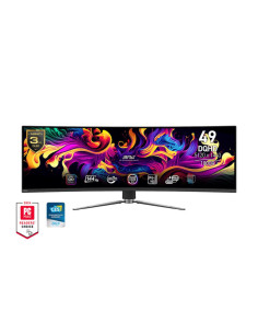 Monitor, MSI, MPG 491CQP QD-OLED, 49", Gaming/Curved, Panel QD-OLED, 5120x1440, 32:9, 144Hz, Matte, 0.03 ms, Swivel, Height adj