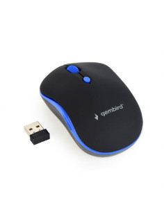 MOUSE USB OPTICAL WRL BLACK/BLUE MUSW-4B-03-B GEMBIRD