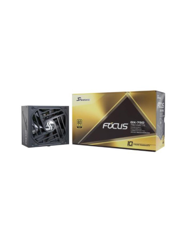 Power Supply, SEASONIC, FOCUS GX ATX 3.0, 750 Watts, Efficiency 80 PLUS GOLD, MTBF 100000 hours, FOCUS-GX-750-V4