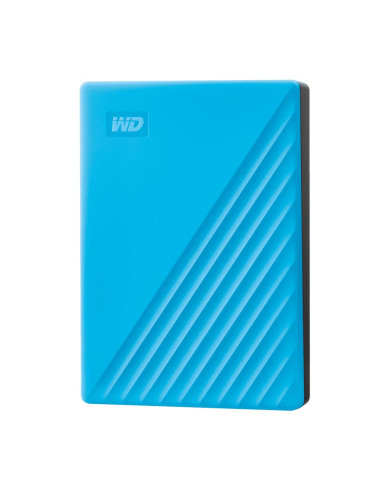 External HDD, WESTERN DIGITAL, My Passport, 4TB, USB 2.0, USB 3.0, USB 3.2, Colour Blue, WDBPKJ0040BBL-WESN