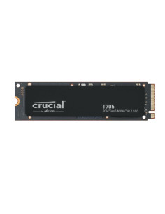 SSD, CRUCIAL, T705, 2TB, M.2, PCIe Gen5, NVMe, Write speed 12700 MBytes/sec, Read speed 14500 MBytes/sec, TBW 1200 TB, CT2000T7