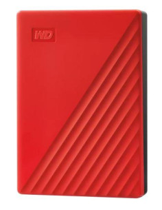 External HDD, WESTERN DIGITAL, My Passport, 6TB, USB 2.0, USB 3.2, Red, WDBR9S0060BRD-WESN