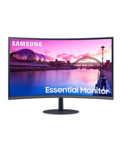 LCD Monitor, SAMSUNG, S27C390EAU, 27", Curved, Panel VA, 1920x1080, 16:9, 75Hz, 4 ms, Speakers, Tilt, Colour Black / Grey, LS27