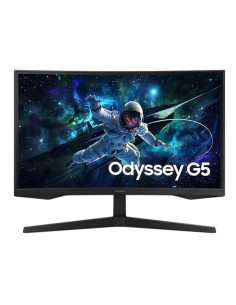 LCD Monitor, SAMSUNG, LS27CG552EUXEN, 27", Gaming/Curved, Panel VA, 2560x1440, 16:9, 165 Hz, Matte, 1 ms, Height adjustable, Co