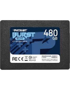 SSD, PATRIOT, Burst Elite, 480GB, SATA 3.0, 3D NAND, Write speed 320 MBytes/sec, Read speed 450 MBytes/sec, 2,5", TBW 200 TB, P