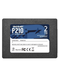 SSD, PATRIOT, P210, 2TB, SATA 3.0, Write speed 430 MBytes/sec, Read speed 520 MBytes/sec, 2,5", TBW 960 TB, P210S2TB25