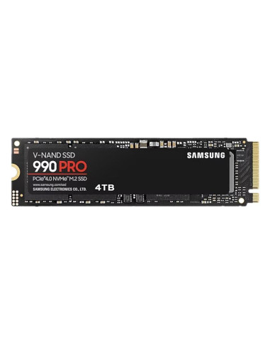 SSD, SAMSUNG, 990 PRO, 4TB, M.2, PCIe Gen4, NVMe, TLC, Write speed 6900 MBytes/sec, Read speed 7450 MBytes/sec, 2.3mm, TBW 2400