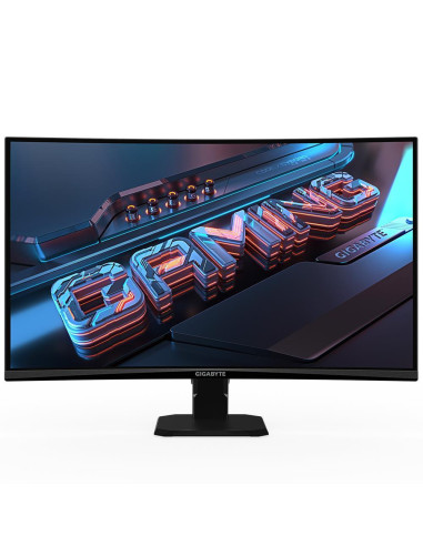 LCD Monitor, GIGABYTE, GS27QC EK, 27", Gaming/Curved, Panel VA, 2560x1440, 16:9, 170Hz, Matte, 1 ms, Tilt, Colour Black, GS27QC