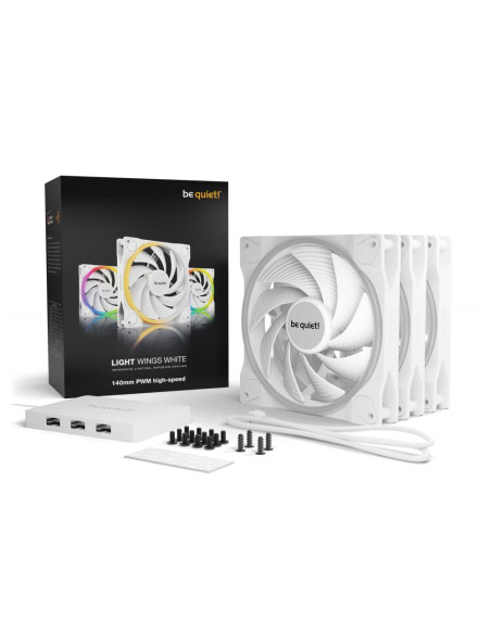 CASE FAN 140MM LIGHT WINGS PWM/WHITE HIGH-SP. BL103 BE QUIET CASE FAN 140MM LIGHT WINGS PWM/WHITE HIGH-SP. BL103 BE QUIET
