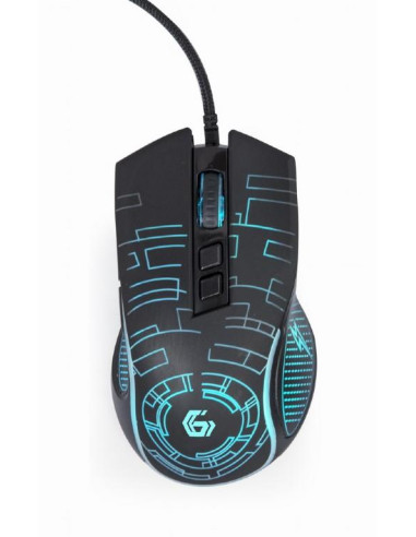 MOUSE USB OPTICAL GAMING/BLACK MUSG-RGB-01 GEMBIRD