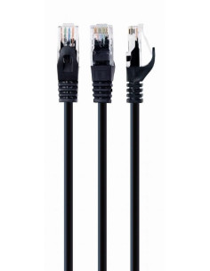 PATCH CABLE CAT6 UTP 0.5M/BLACK PP6U-0.5M/BK GEMBIRD