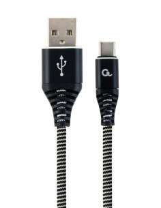 CABLE USB-C TO USB2 1M BLK/WHT/CC-USB2B-AMCM-1M-BW GEMBIRD