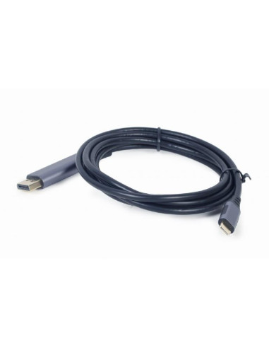 CABLE USB-C TO DP 1.8M/GREY CC-USB3C-DPF-01-6 GEMBIRD