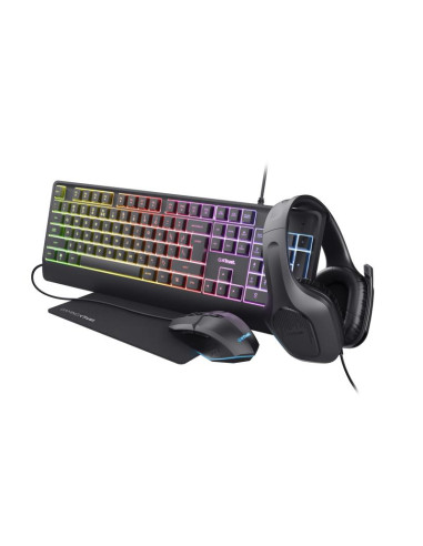 KEYBOARD +MOUSE GXT792 QUADROX/4-IN-1 BUNDLE ENG 25155 TRUST