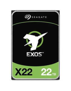 HDD, SEAGATE, Exos X22, 22TB, SATA, 512 MB, 7200 rpm, Discs/Heads 10/20, ST22000NM002E