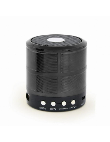 Portable Speaker, GEMBIRD, Black, Portable/Wireless, 1xMicro-USB, 1xStereo jack 3.5mm, 1xMicroSD Card Slot, Bluetooth, SPK-BT-0