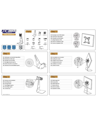 TV SET ACC DESK MOUNT 10-27"/FPMA-D850BLACK NEOMOUNTS