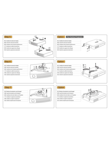 PROJECTOR ACC CEILING MOUNT/15KG BEAMER-C80 NEOMOUNTS