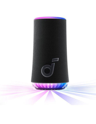 Portable Speaker, SOUNDCORE, Glow, Black, Portable/Wireless, 1xUSB-C, Bluetooth, A3166G11