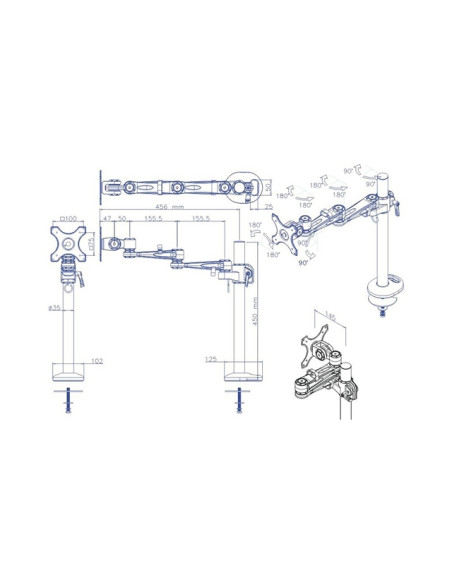 TV SET ACC DESK MOUNT SILVER/10-26" FPMA-D935G NEOMOUNTS TV SET ACC DESK MOUNT SILVER/10-26" FPMA-D935G NEOMOUNTS