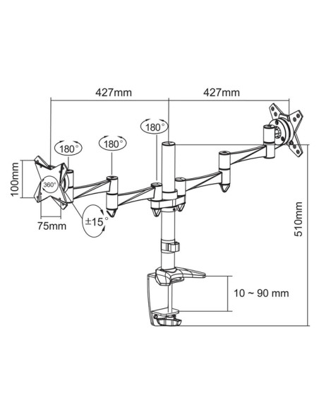 TV SET ACC DESK MOUNT 10-24"/FPMA-D1330DSILVER NEOMOUNTS TV SET ACC DESK MOUNT 10-24"/FPMA-D1330DSILVER NEOMOUNTS
