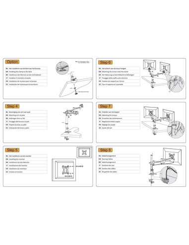 TV SET ACC DESK MOUNT 10-24"/FPMA-D1330DSILVER NEOMOUNTS