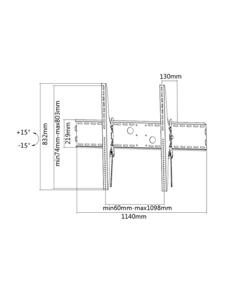 TV SET ACC WALL MOUNT BLACK/60-100" LFD-W2000 NEOMOUNTS TV SET ACC WALL MOUNT BLACK/60-100" LFD-W2000 NEOMOUNTS