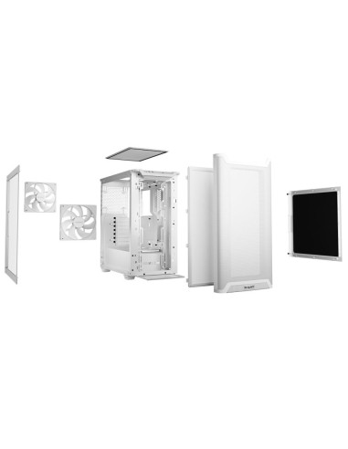 Case, BE QUIET, BGW75, MidiTower, Case product features Transparent panel, Not included, ATX, MicroATX, MiniITX, Colour White,