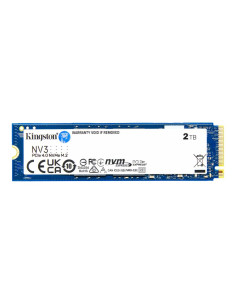 SSD, KINGSTON, NV3, 2TB, M.2, PCIE, NVMe, 3D NAND, Write speed 5000 MBytes/sec, Read speed 6000 MBytes/sec, TBW 640 TB, MTBF 20