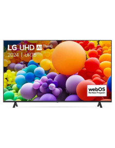 TV Set, LG, 43", 4K, 3840x2160, Wireless LAN, Bluetooth, webOS, Black, 43UR75003LK