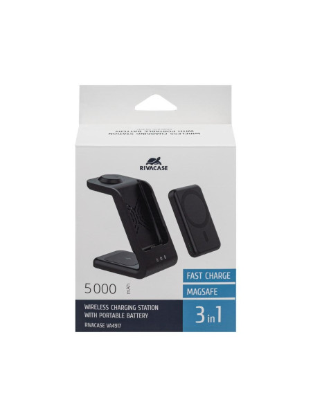 MOBILE CHARGER STAND WRL 15W/MAGSAFE 4917 RIVACASE