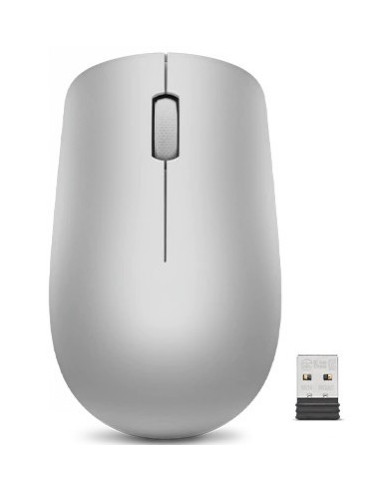 LENOVO 530 WIRELESS MOUSE (PLATINUM GREY) WITH BATTERY