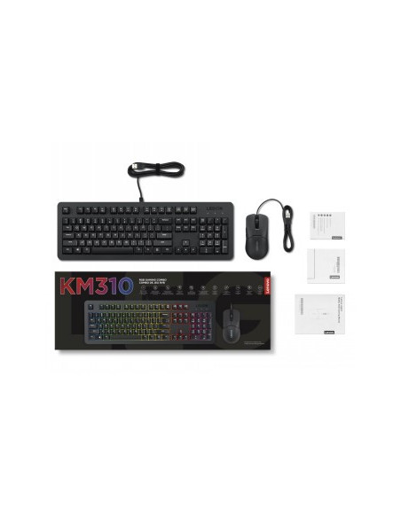 LENOVO LEGION KM310 RGB GAMING COMBO KEYBOARD AND MOUSE - US ENGLISH LENOVO LEGION KM310 RGB GAMING COMBO KEYBOARD AND MOUSE - US ENGLISH